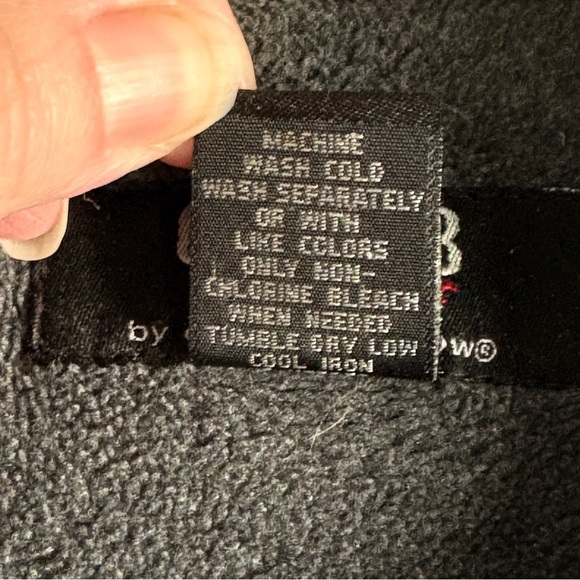 Gray Fleece Vest Large Zip Up Croft & Barrow Fall Winter Outerwear Layer - Picture 4 of 4